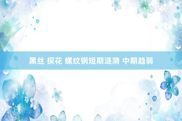 黑丝 探花 螺纹钢短期涟漪 中期趋弱