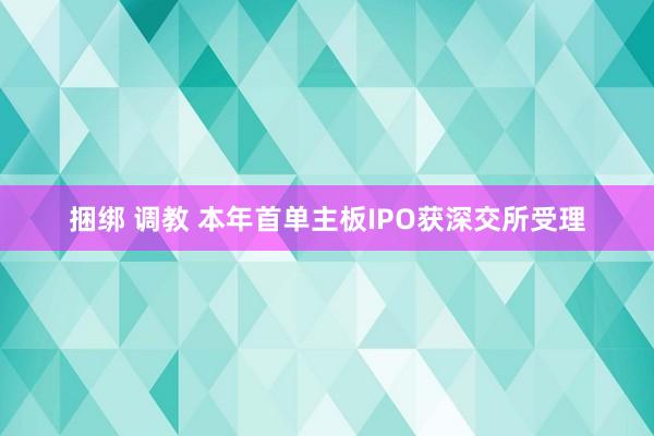 捆绑 调教 本年首单主板IPO获深交所受理